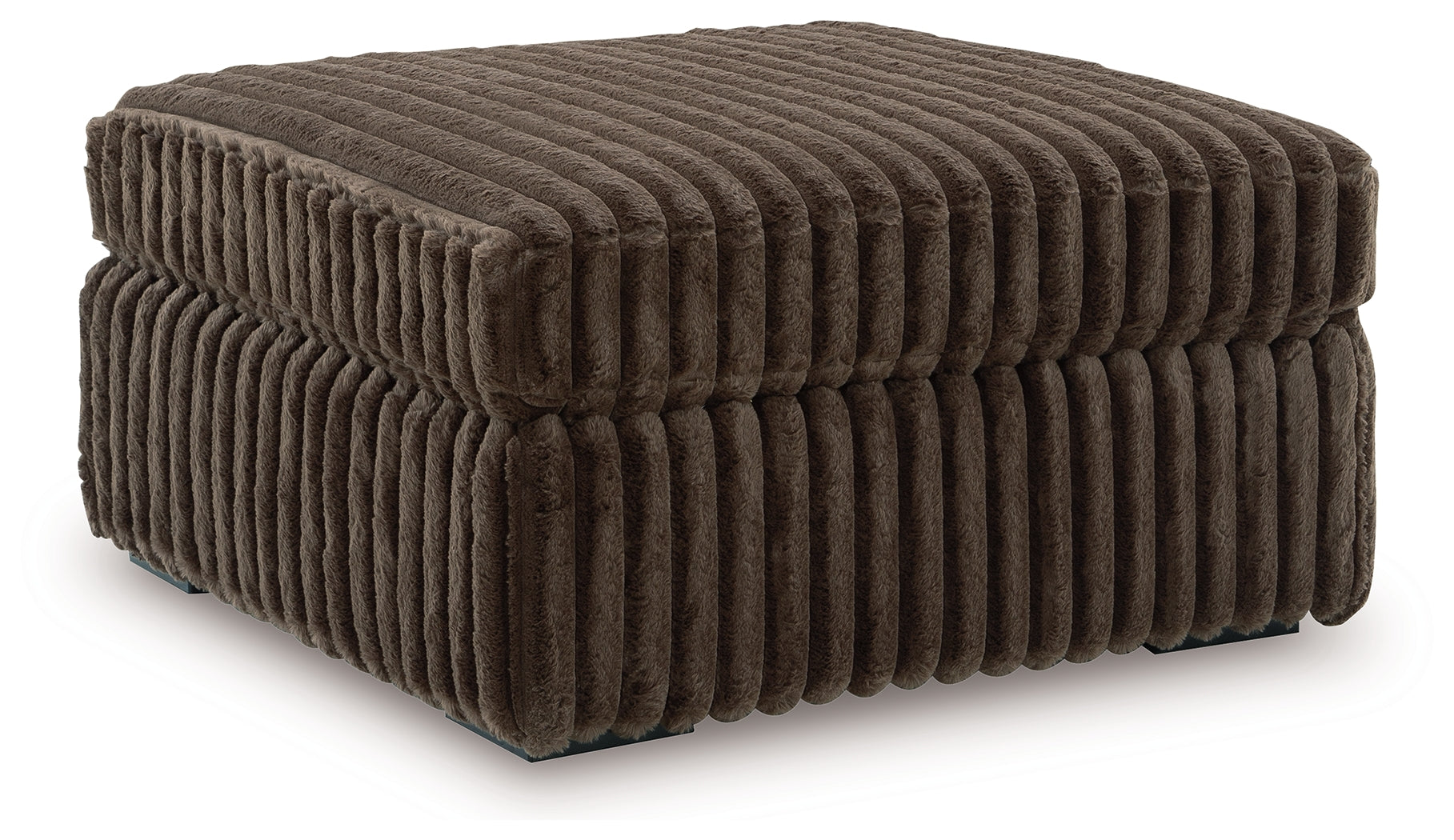 Midnight-Madness Chocolate Ottoman – Luna Furniture