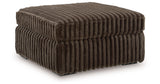 Midnight Madness Chocolate 2-Piece Sectional and Ottoman from Ashley Furniture - Luna Furniture