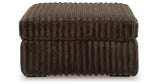 Midnight Madness Chocolate 2-Piece Sectional and Ottoman from Ashley Furniture - Luna Furniture
