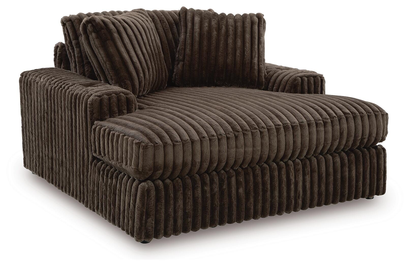 Ashley Midnight-Madness Chocolate Oversized Chaise – Luna Furniture