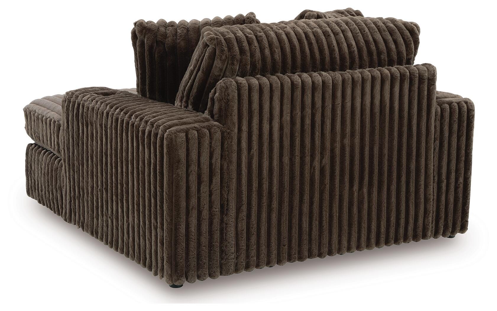 Midnight-Madness Chocolate Oversized Chaise – Luna Furniture