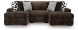 Midnight-Madness 3-Piece Double Chaise Sectional from Ashley Furniture - Luna Furniture