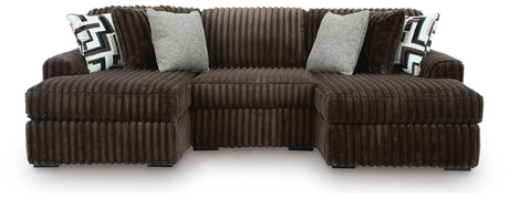Midnight-Madness 3-Piece Double Chaise Sectional from Ashley Furniture - Luna Furniture