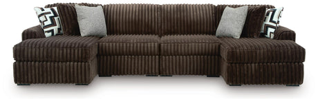 Midnight-Madness 4-Piece Double Chaise Sectional from Ashley Furniture - Luna Furniture