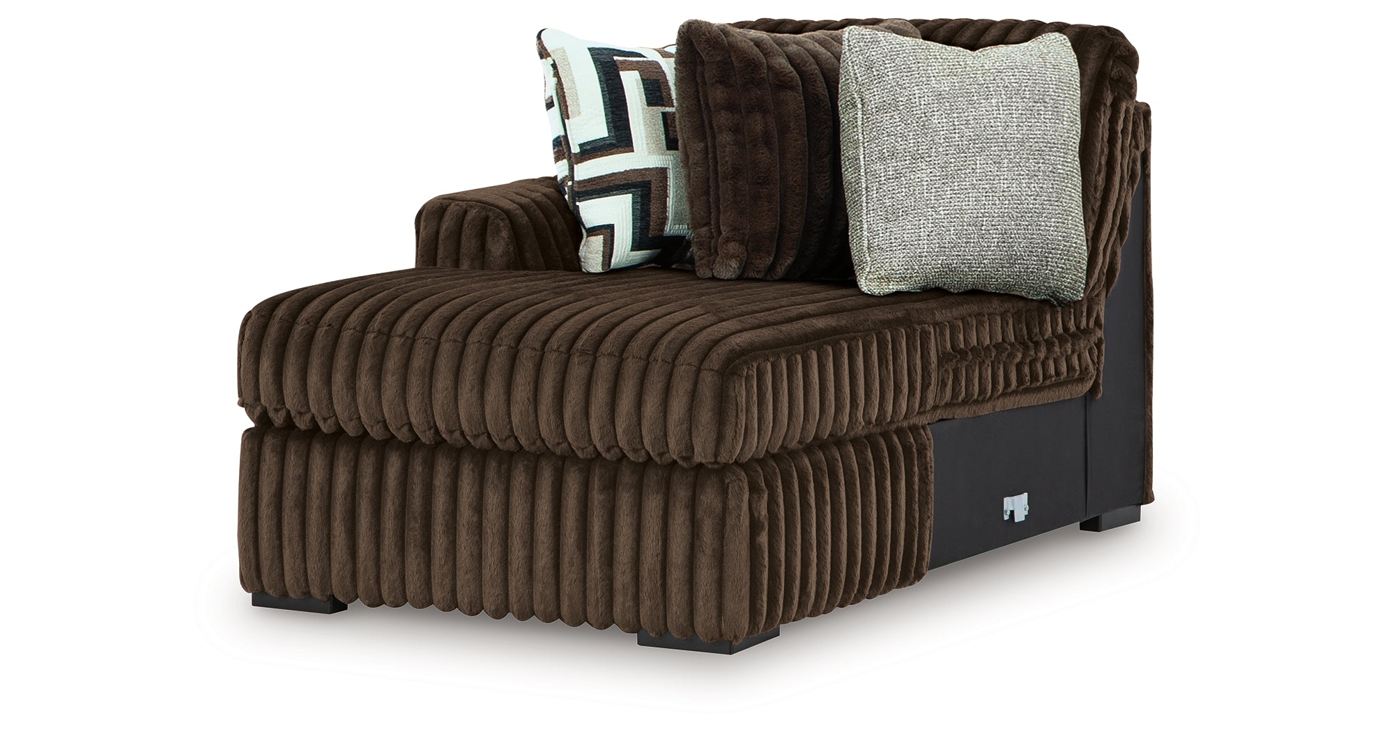 Ashley Midnight-Madness Chocolate Left-Arm Facing Corner Chaise