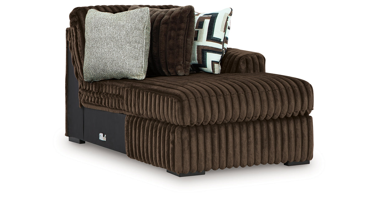 Midnight-Madness 4-Piece Sectional and Oversized Chair from Ashley Furniture - Luna Furniture