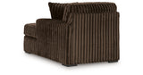 Midnight Madness Chocolate 2-Piece Sectional and Ottoman from Ashley Furniture - Luna Furniture
