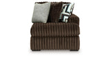 Midnight Madness Chocolate 2-Piece Sectional and Ottoman from Ashley Furniture - Luna Furniture