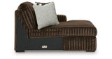 Midnight Madness Chocolate 2-Piece Sectional and Ottoman from Ashley Furniture - Luna Furniture