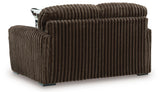 Midnight-Madness Chocolate Sofa, Loveseat and Oversized Accent Ottoman from Ashley - Luna Furniture