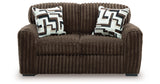 Midnight-Madness Chocolate Loveseat from Ashley Furniture - Luna Furniture