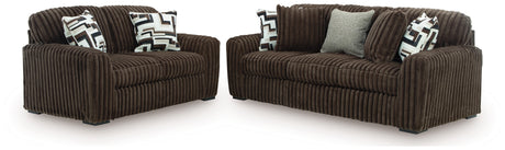 Midnight-Madness Chocolate Living Room Set from Ashley - Luna Furniture