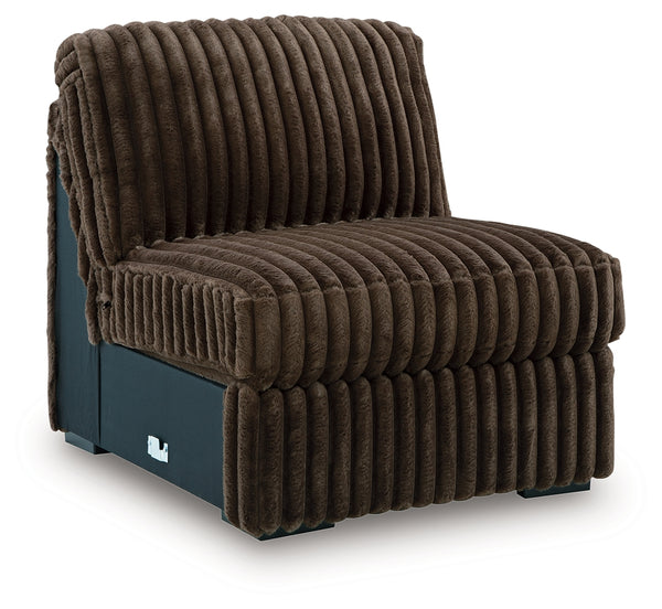 Midnight-Madness Chocolate Armless Chair