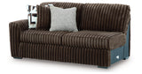 Midnight Madness Chocolate 2-Piece Sectional and Ottoman from Ashley Furniture - Luna Furniture