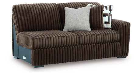 Midnight-Madness Chocolate Right-Arm Facing Sofa from Ashley - Luna Furniture