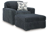 Midnight-Madness 3-Piece Sectional and Ottoman from Ashley - Luna Furniture