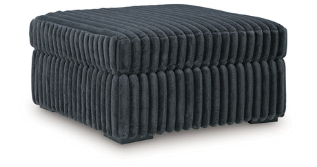 Midnight-Madness Gunmetal Oversized Accent Ottoman from Ashley - Luna Furniture