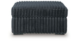 Midnight-Madness Gunmetal Oversized Accent Ottoman from Ashley Furniture - Luna Furniture