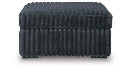 Midnight-Madness Gunmetal Oversized Accent Ottoman from Ashley - Luna Furniture