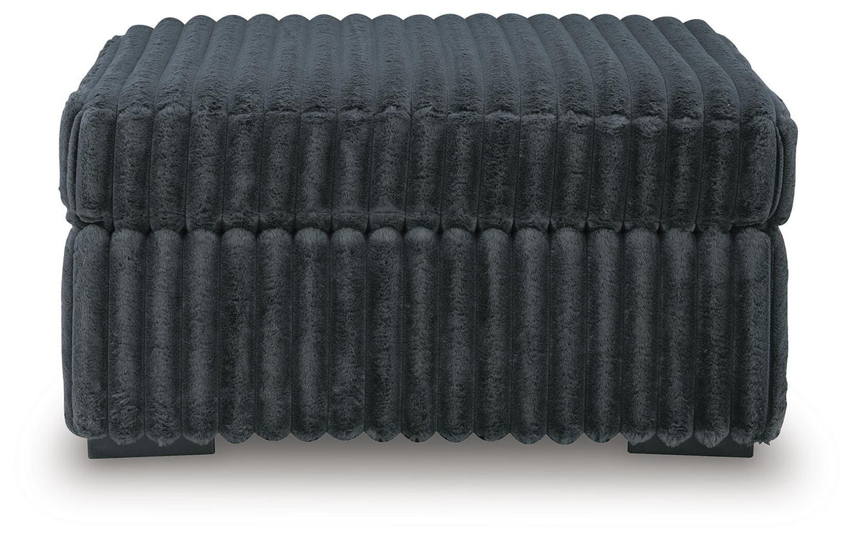 Midnight-Madness 3-Piece Sectional and Ottoman from Ashley - Luna Furniture