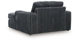 Midnight-Madness Gunmetal Oversized Chaise from Ashley Furniture - Luna Furniture