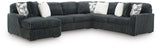 Midnight-Madness 4-Piece Sectional and Ottoman from Ashley - Luna Furniture