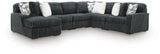 Midnight-Madness Gunmetal 6-Piece Sectional with Chaise from Ashley Furniture - Luna Furniture