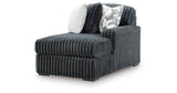 Midnight-Madness Gunmetal 3-Piece Sectional with Chaise from Ashley Furniture - Luna Furniture