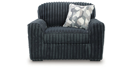 Midnight-Madness Gunmetal Oversized Chair from Ashley - Luna Furniture