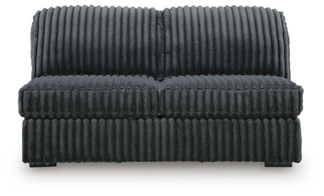 Midnight-Madness Gunmetal 3-Piece Sectional with Chaise from Ashley - Luna Furniture