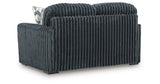 Midnight-Madness Gunmetal Loveseat from Ashley - Luna Furniture