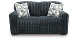 Midnight-Madness Gunmetal Sofa and Loveseat from Ashley Furniture - Luna Furniture
