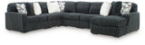 Midnight-Madness Gunmetal 6-Piece Sectional with Chaise from Ashley - Luna Furniture