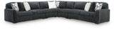 Midnight-Madness Gunmetal 5-Piece Sectional from Ashley - Luna Furniture