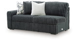 Midnight-Madness Gunmetal 3-Piece Sectional with Chaise from Ashley Furniture - Luna Furniture