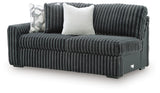 Midnight-Madness Gunmetal 3-Piece Sectional with Chaise from Ashley Furniture - Luna Furniture