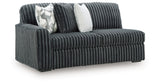 Midnight-Madness Gunmetal 3-Piece Sectional with Chaise from Ashley Furniture - Luna Furniture