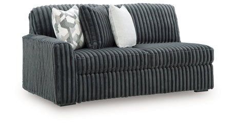 Midnight-Madness Gunmetal 3-Piece Sectional with Chaise from Ashley - Luna Furniture