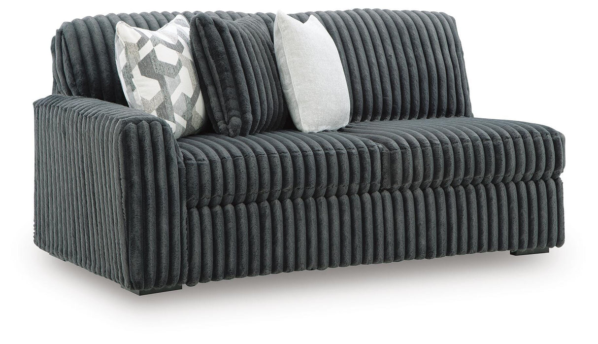 Midnight-Madness Gunmetal 3-Piece Sectional with Chaise from Ashley Furniture - Luna Furniture