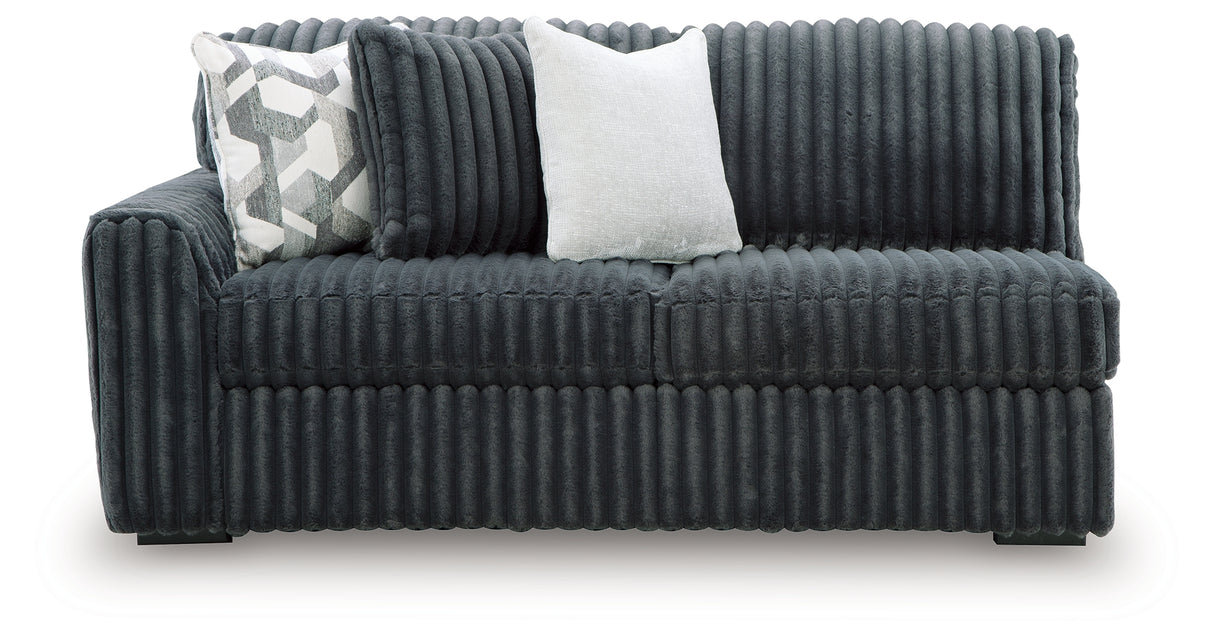Midnight-Madness Gunmetal 3-Piece Sectional with Chaise from Ashley Furniture - Luna Furniture