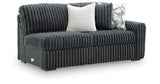 Midnight-Madness Gunmetal Right-Arm Facing Sofa from Ashley - Luna Furniture