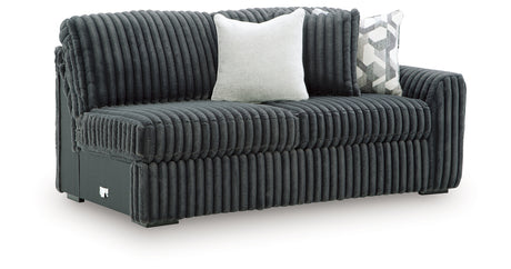 Midnight-Madness Gunmetal Right-Arm Facing Sofa from Ashley Furniture - Luna Furniture