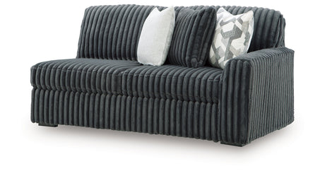 Midnight-Madness Gunmetal Right-Arm Facing Sofa from Ashley Furniture - Luna Furniture