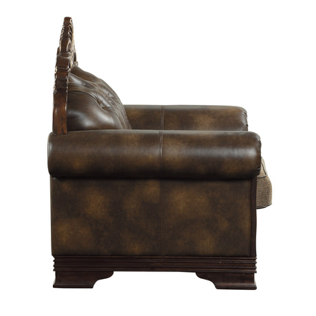 Croydon Brown Chair from Homelegance - Luna Furniture