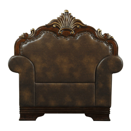 Croydon Brown Chair from Homelegance - Luna Furniture