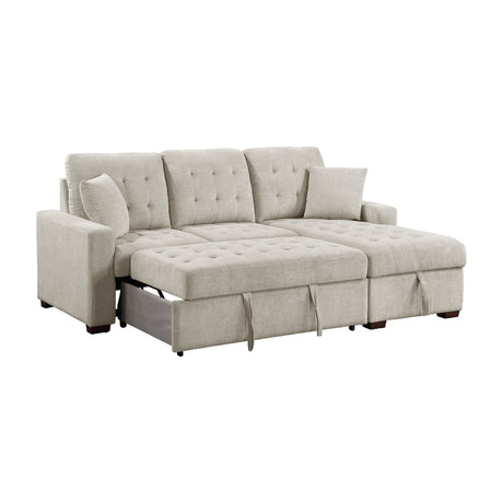 Muirfield Gray Double Reclining Loveseat from Homelegance - Luna Furniture
