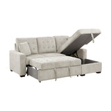 Muirfield Gray Double Reclining Loveseat from Homelegance - Luna Furniture