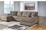 Cannonbrook Nutmeg 3-Piece Double Chaise Sectional from Ashley - Luna Furniture