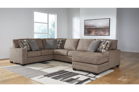 Cannonbrook Nutmeg 3-Piece RAF Chaise Sectional from Ashley - Luna Furniture