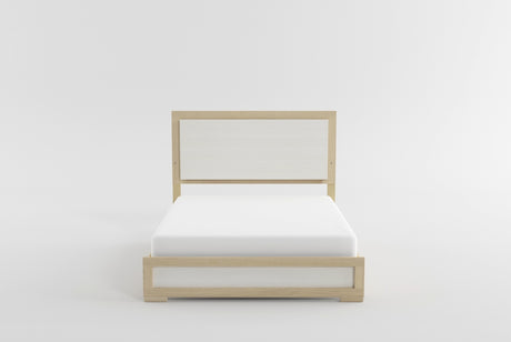 Sterling Natural/White LED Queen Bed from Homelegance - Luna Furniture